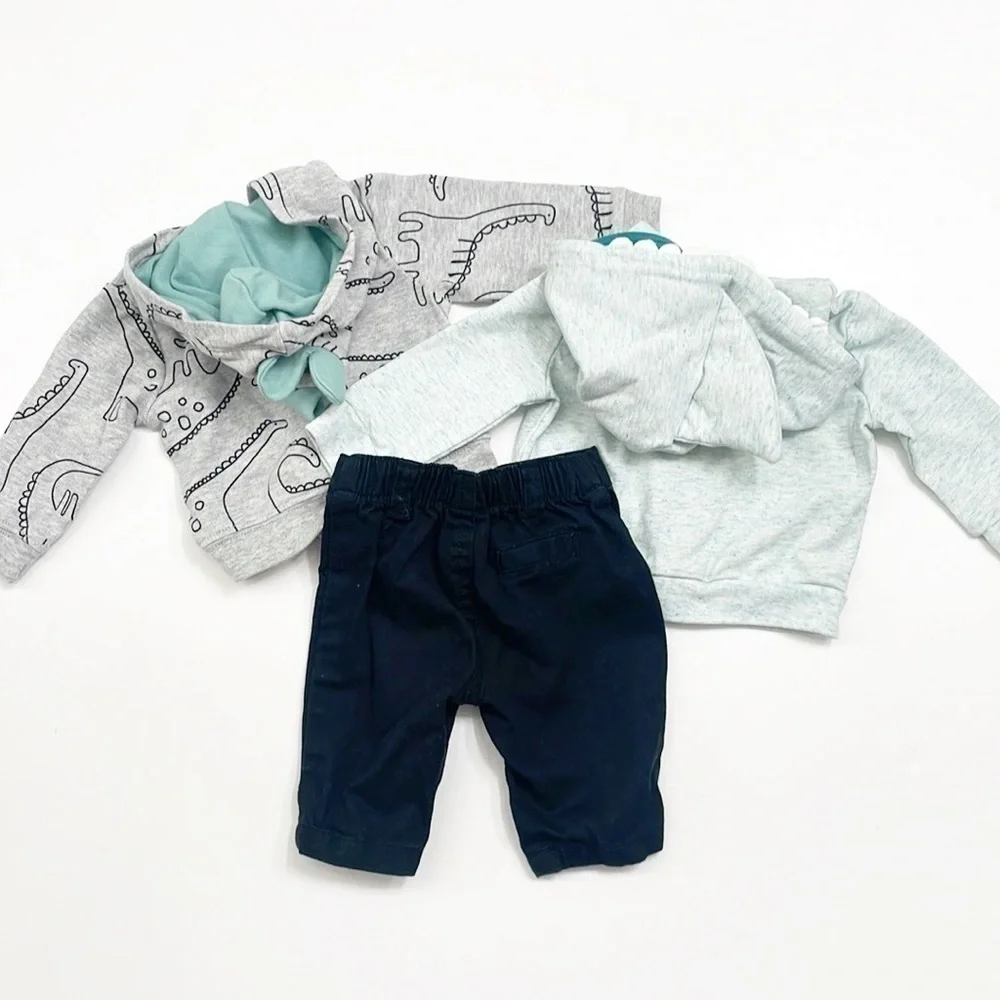 Carter's/Baby Cat & Jack zip up jackets + shorts